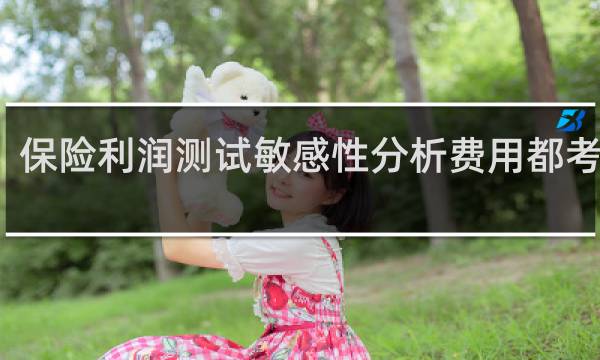 保险利润测试敏感性分析费用都考虑吗