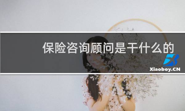 保险咨询顾问是干什么的