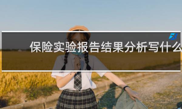 保险实验报告结果分析写什么