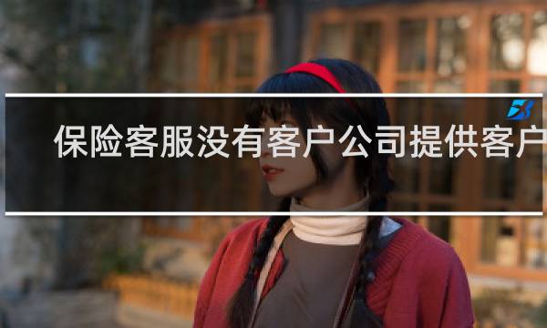 保险客服没有客户公司提供客户吗