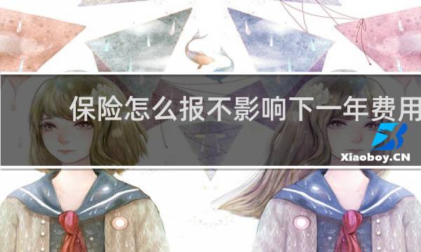 保险怎么报不影响下一年费用