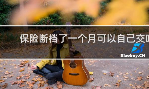 保险断档了一个月可以自己交吗