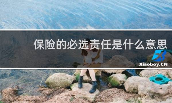 保险的必选责任是什么意思