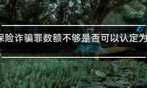 保险诈骗罪数额不够是否可以认定为诈骗罪