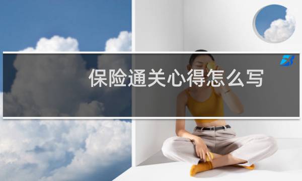 保险通关心得怎么写