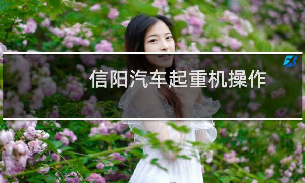 信阳汽车起重机操作