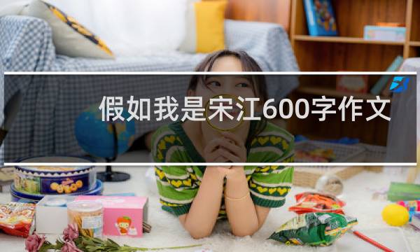 假如我是宋江600字作文