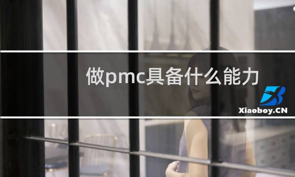 做pmc具备什么能力