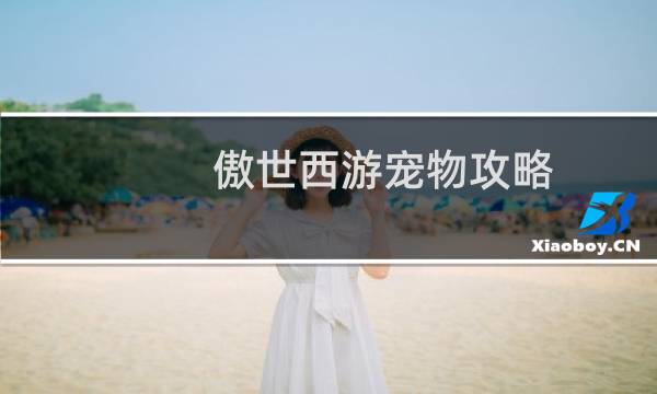 傲世西游宠物攻略
