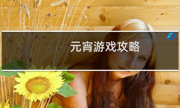 元宵游戏攻略