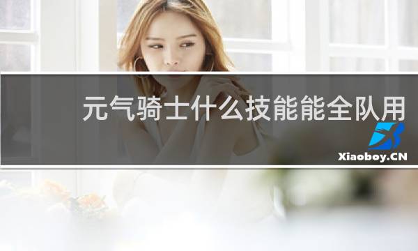 元气骑士什么技能能全队用