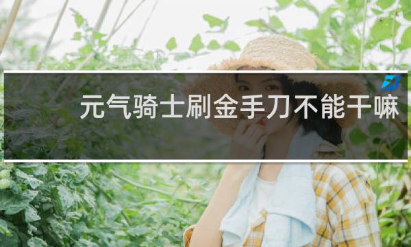 元气骑士刷金手刀不能干嘛