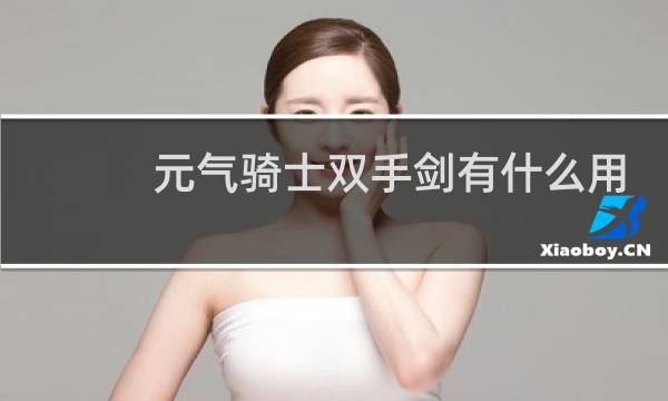 元气骑士双手剑有什么用