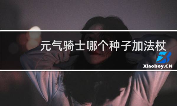 元气骑士哪个种子加法杖