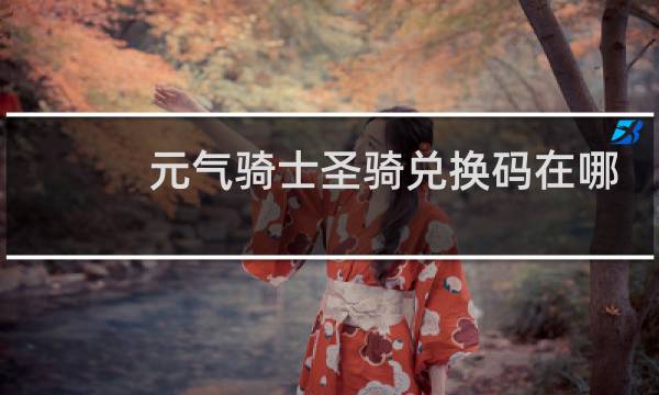 元气骑士圣骑兑换码在哪