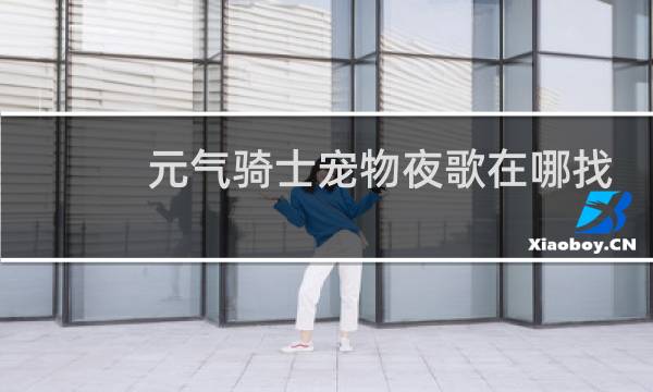 元气骑士宠物夜歌在哪找