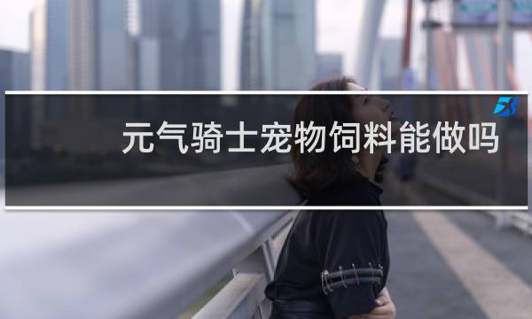 元气骑士宠物饲料能做吗