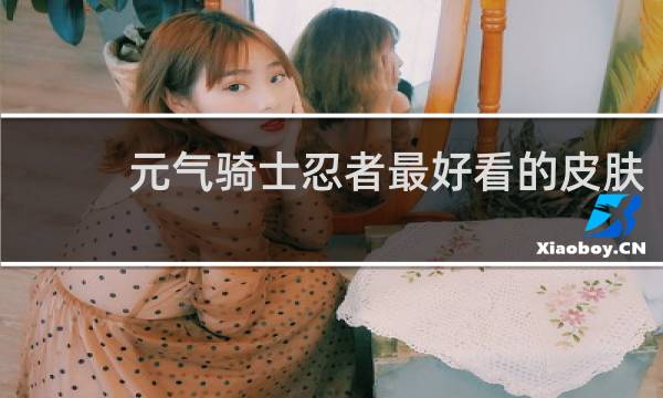 元气骑士忍者最好看的皮肤