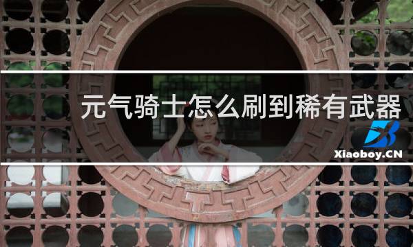 元气骑士怎么刷到稀有武器