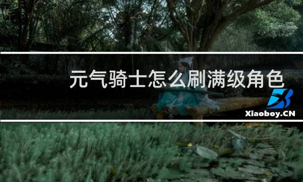 元气骑士怎么刷满级角色