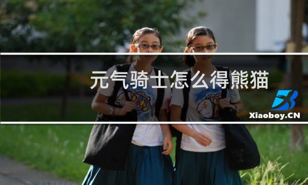 元气骑士怎么得熊猫