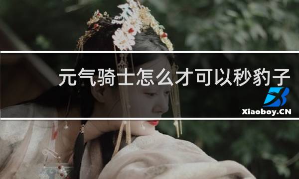 元气骑士怎么才可以秒豹子