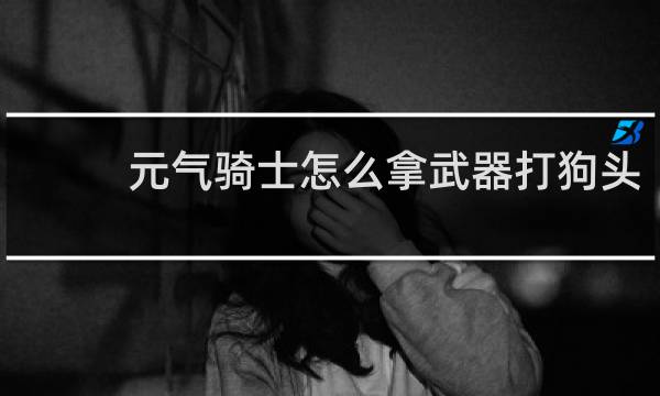 元气骑士怎么拿武器打狗头