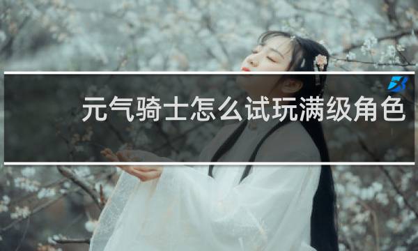 元气骑士怎么试玩满级角色