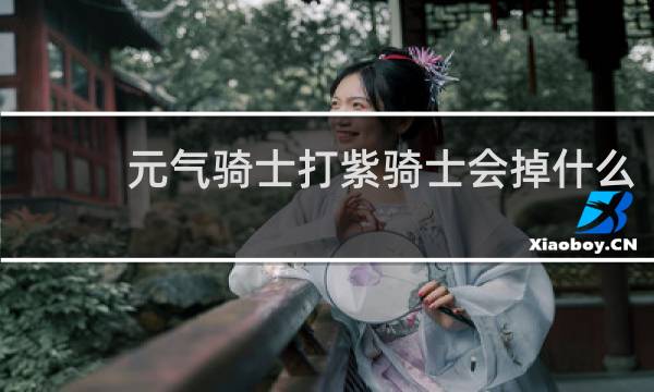 元气骑士打紫骑士会掉什么