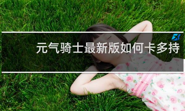 元气骑士最新版如何卡多持