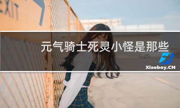 元气骑士死灵小怪是那些