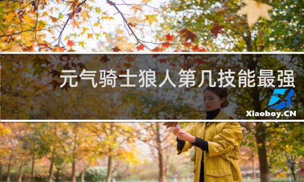 元气骑士狼人第几技能最强