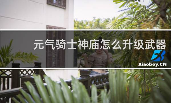 元气骑士神庙怎么升级武器
