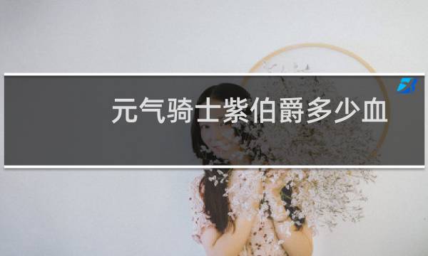 元气骑士紫伯爵多少血