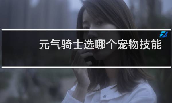 元气骑士选哪个宠物技能