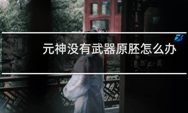元神没有武器原胚怎么办