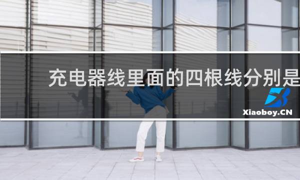 充电器线里面的四根线分别是