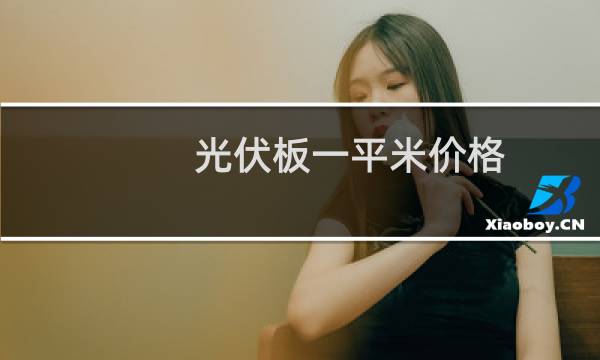 光伏板一平米价格