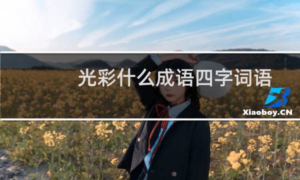 光彩什么成语四字词语