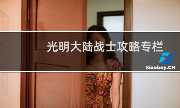 光明大陆战士攻略专栏