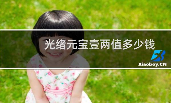 光绪元宝壹两值多少钱