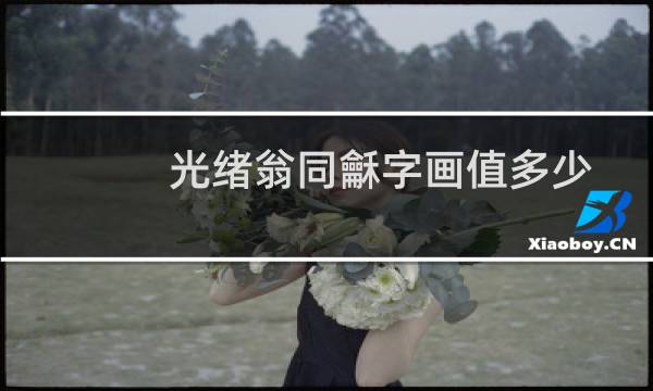 光绪翁同龢字画值多少