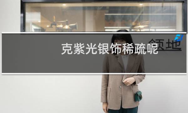 克紫光银饰稀疏呢