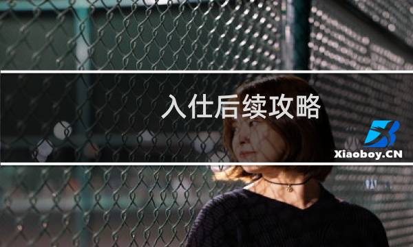 入仕后续攻略