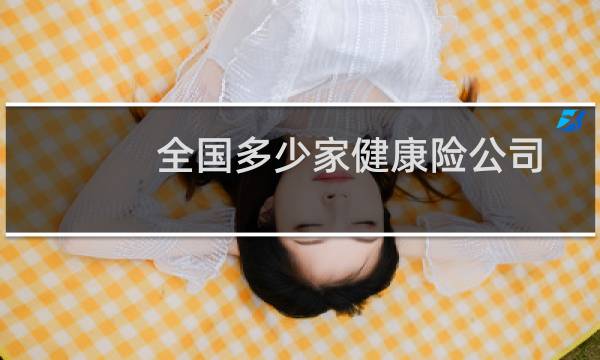 全国多少家健康险公司