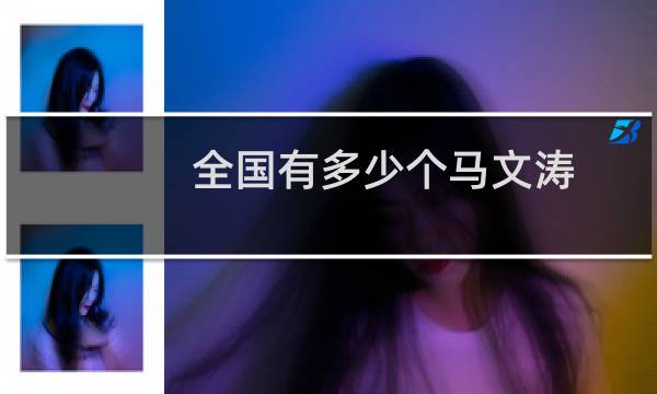 全国有多少个马文涛