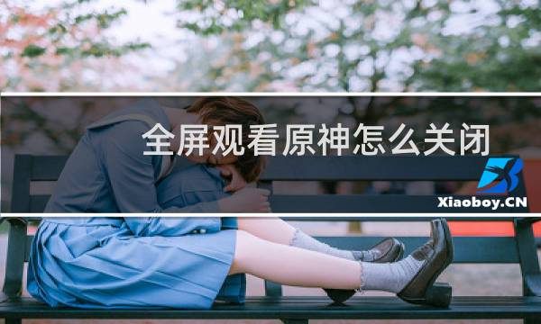 全屏观看原神怎么关闭