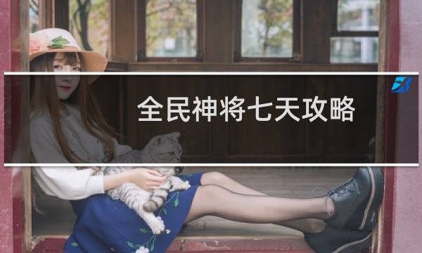全民神将七天攻略