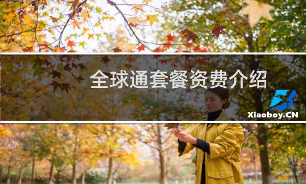 全球通套餐资费介绍