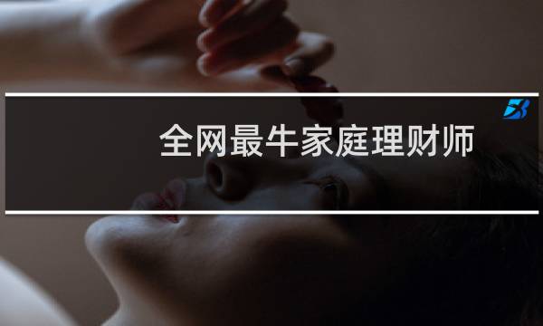 全网最牛家庭理财师